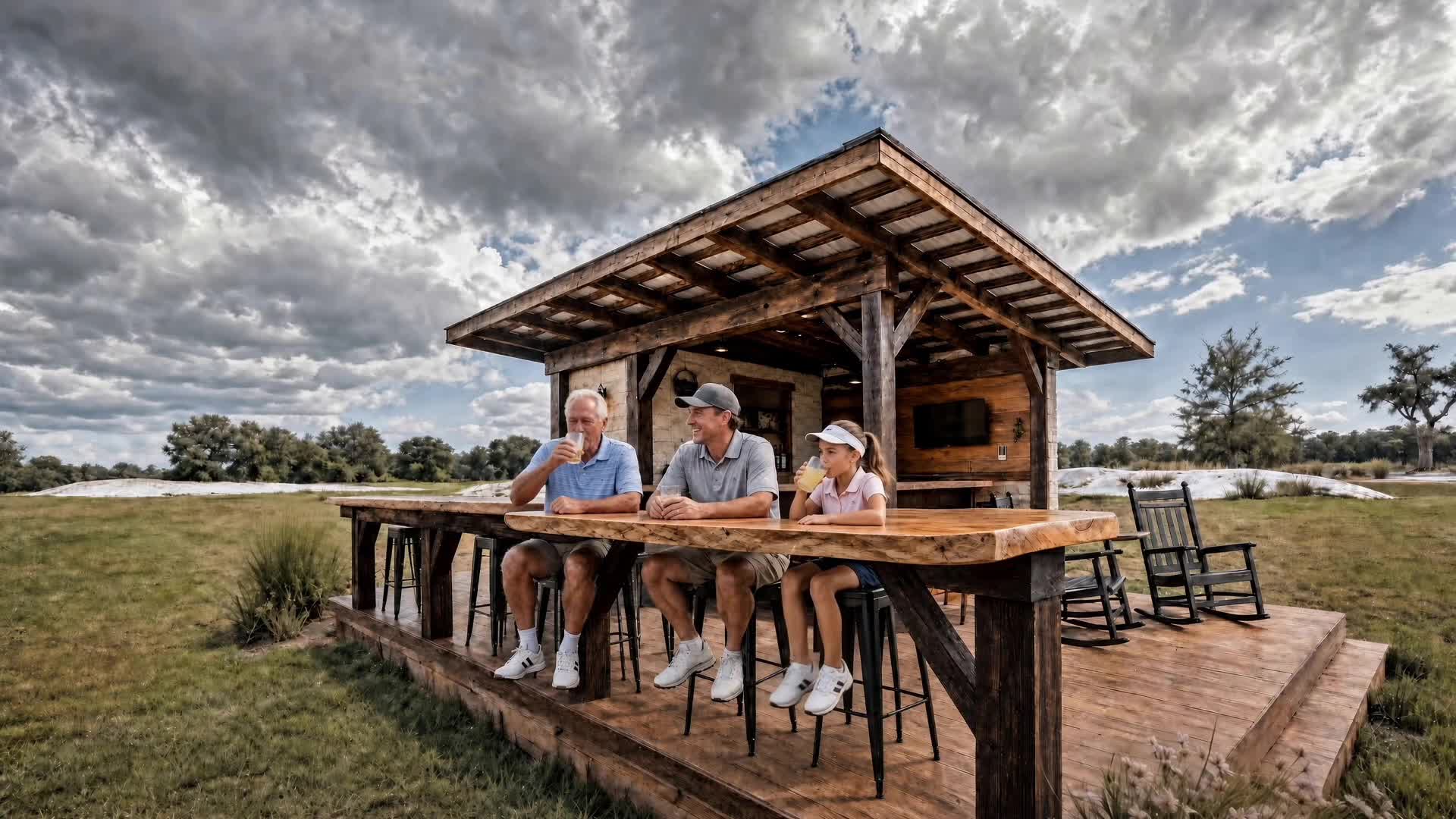 Three generations of golfers gathered at The Hatch
